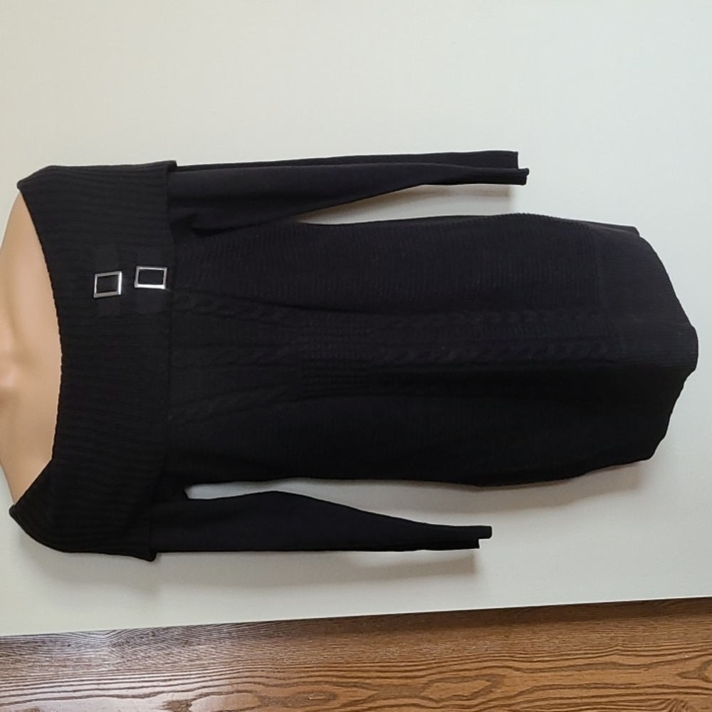 off the shoulder sweater dress